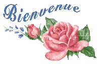 Gif animé bienvenue roses